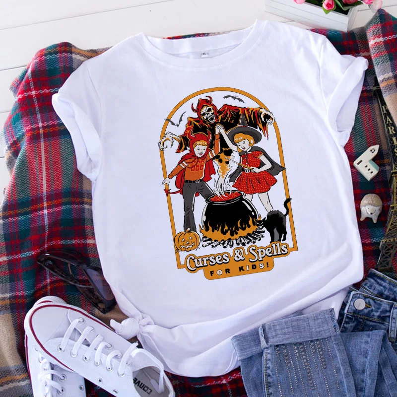 Новое поступление, женская футболка, футболка с изображением американского ужаса и сказочного заклинания для девочек, Футболка дизайнерск...
Новое поступление, женская футболка, футболка с изображением американского ужаса и сказочного заклинания для девочек, Футболка дизайнерск...