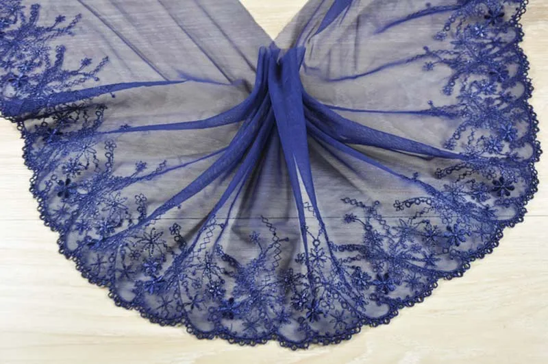 15yards Dark Blue Floral Pattern Embroidery High Quality Lace Trim Applique For Bra Underwear Garments Wedding 19cm Wide
15yards Dark Blue Floral Pattern Embroidery High Quality Lace Trim Applique For Bra Underwear Garments Wedding 19cm Wide