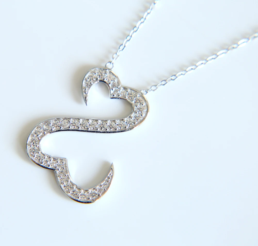 luxury fine 2017 new arrive 925 sterling silver heart arrow cz cubic zirconia Open Heart Necklace
luxury fine 2017 new arrive 925 sterling silver heart arrow cz cubic zirconia Open Heart Necklace