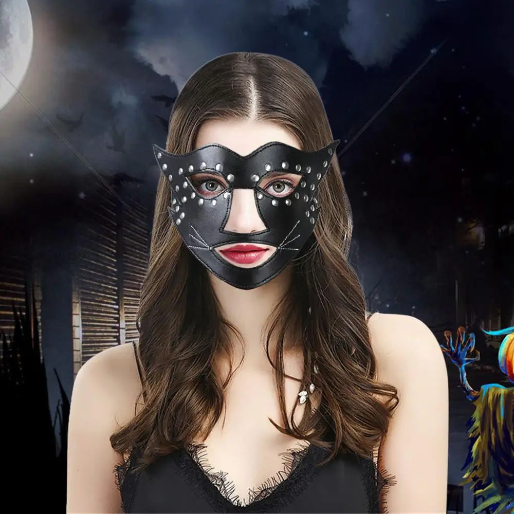 Women Sexy Mask Half Eyes Cosplay Face Cat Leather Mask Halloween Party Cosplay Masks Adult Masquerade Ball Fancy Masks Q40
Women Sexy Mask Half Eyes Cosplay Face Cat Leather Mask Halloween Party Cosplay Masks Adult Masquerade Ball Fancy Masks Q40