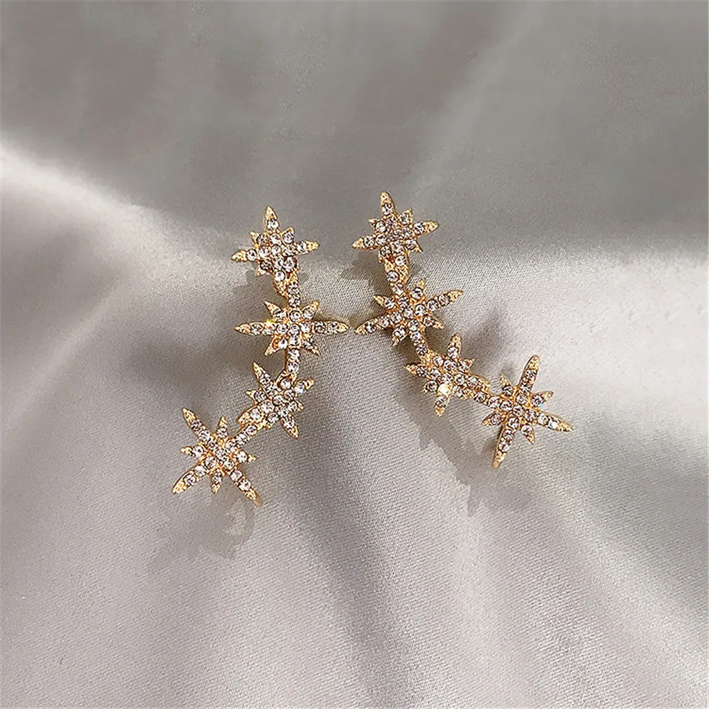 2020 New Arrival Fashion Eight Pointed Star Stud Earrings For Women Ear Bone Clip Integrated Earring Female 925 Silver Jewelry
2020 New Arrival Fashion Eight Pointed Star Stud Earrings For Women Ear Bone Clip Integrated Earring Female 925 Silver Jewelry