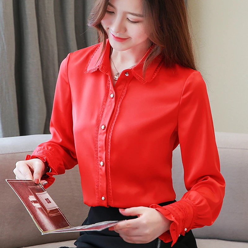 Fashion Autumn Women Shirts Woman Chiffon Blouses Shirt Velvet Elegant Women Lace Patchwork Blouse Shirt Plus Size Women Blouses
Fashion Autumn Women Shirts Woman Chiffon Blouses Shirt Velvet Elegant Women Lace Patchwork Blouse Shirt Plus Size Women Blouses