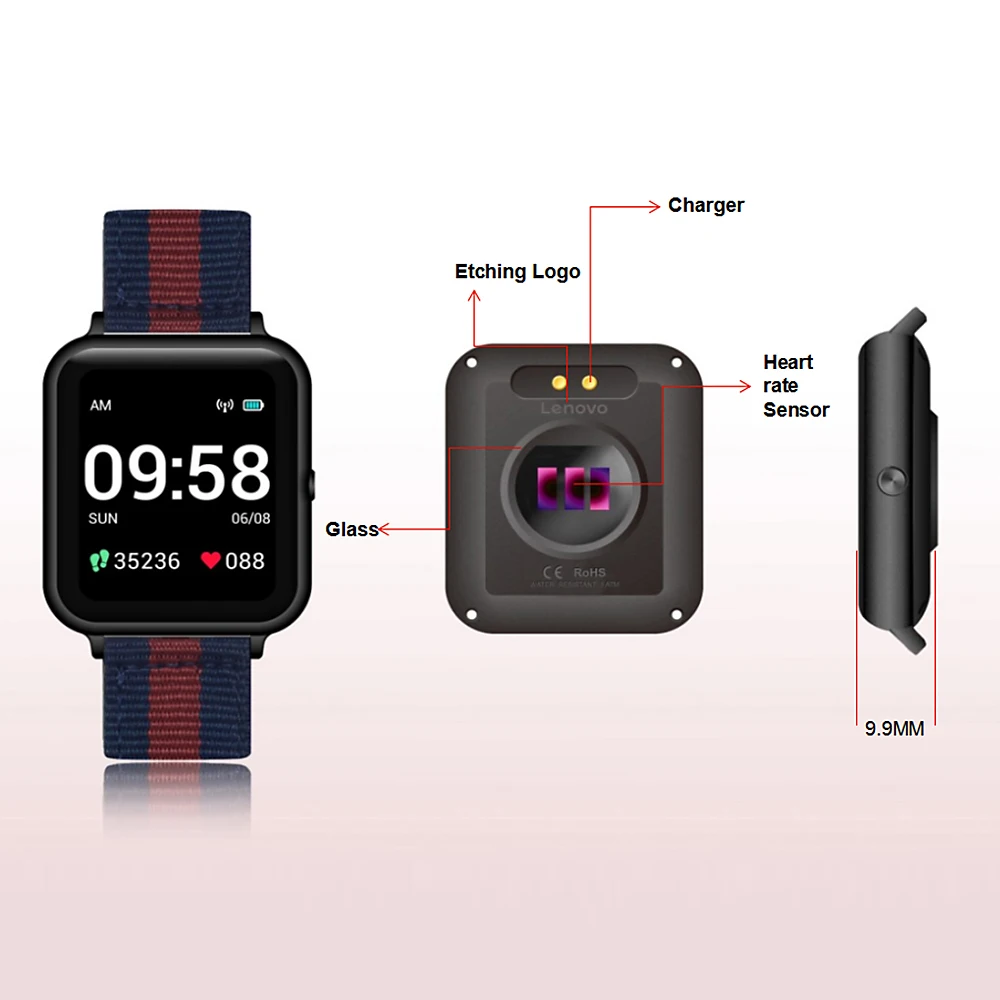 Lenovo S2 Smart Watch 240x240 Fitness Tracker Calorie Pedometer Sleep Heart Rate Monitor Smartwatch Men Women Gift Band
Lenovo S2 Smart Watch 240x240 Fitness Tracker Calorie Pedometer Sleep Heart Rate Monitor Smartwatch Men Women Gift Band
