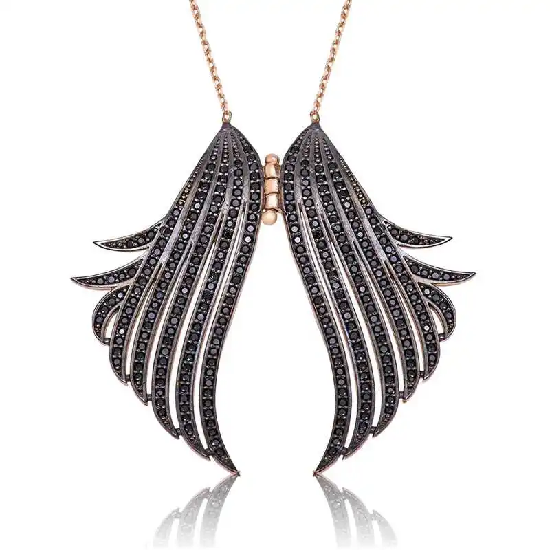 Silver Angel Wing Lady Necklace
Silver Angel Wing Lady Necklace