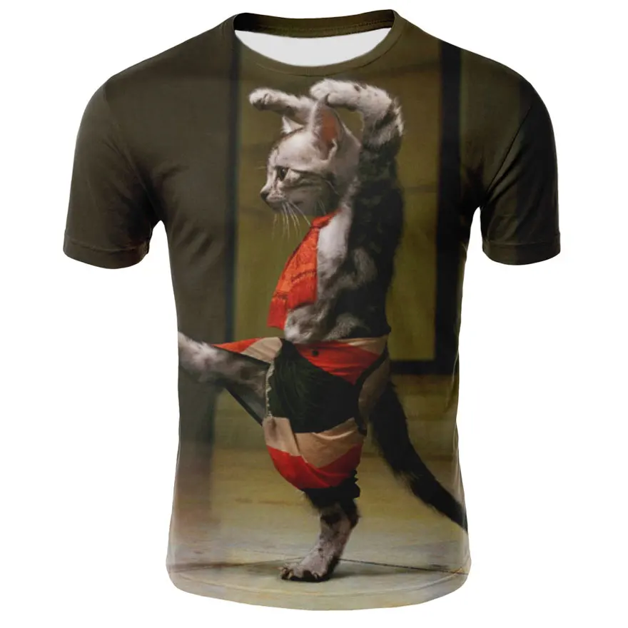 Summer 3D Cat Print Men's and Women's T-Shirt Casual Cartoon Harajuku Short-Sleeved O-Neck Fashion Hippie Tops for Boys and Girl
Summer 3D Cat Print Men's and Women's T-Shirt Casual Cartoon Harajuku Short-Sleeved O-Neck Fashion Hippie Tops for Boys and Girl