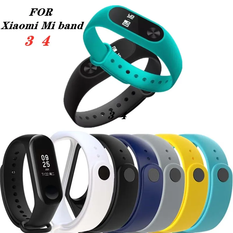 Mi band 4 силиконовый браслет для Xiaomi mi 3 Смарт часы аксессуары ремешок на запястье