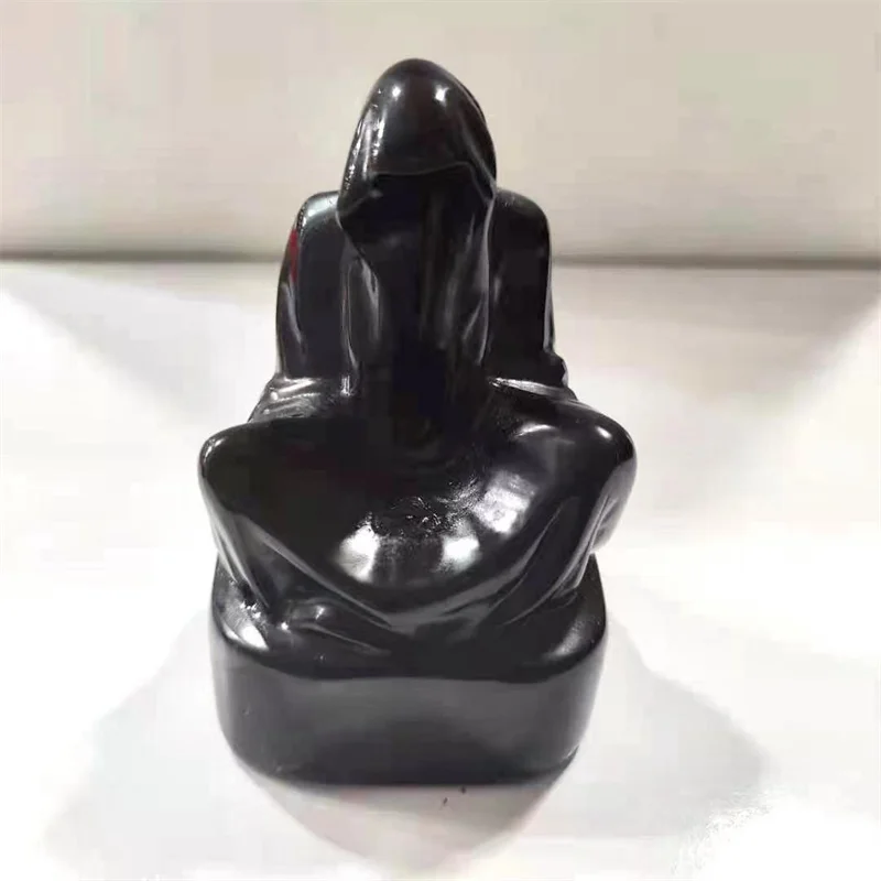 Aladdin Obsidian Mystic Black Robe Man Meditation Sculpting Energy Stone Home Decoration Decorative Accessory
Aladdin Obsidian Mystic Black Robe Man Meditation Sculpting Energy Stone Home Decoration Decorative Accessory