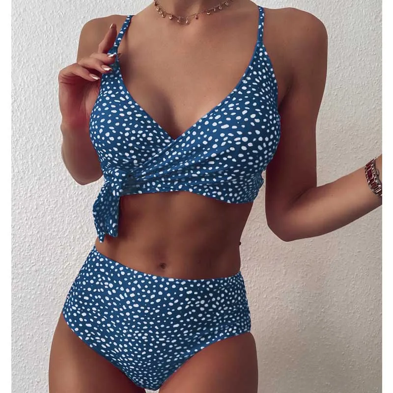 Retro Dot Printed Bikini Set Vintage Solid Swimsuit Women 2021 Beach Pool Floral Printed Bandage Bathing Suit Halter Beachwear
Retro Dot Printed Bikini Set Vintage Solid Swimsuit Women 2021 Beach Pool Floral Printed Bandage Bathing Suit Halter Beachwear