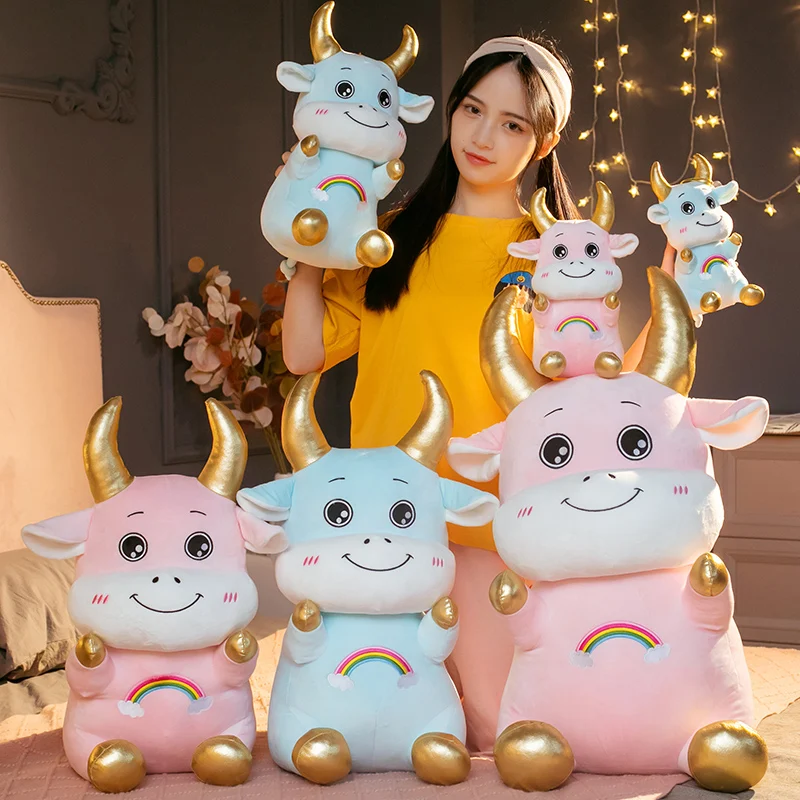 1pc 25-50CM Cute Rainbow Cattle Plush Toys Stuffed Soft Animal Cartoon Cow Dolls Back Cushion for Children Birthday Decor Gifts
1pc 25-50CM Cute Rainbow Cattle Plush Toys Stuffed Soft Animal Cartoon Cow Dolls Back Cushion for Children Birthday Decor Gifts