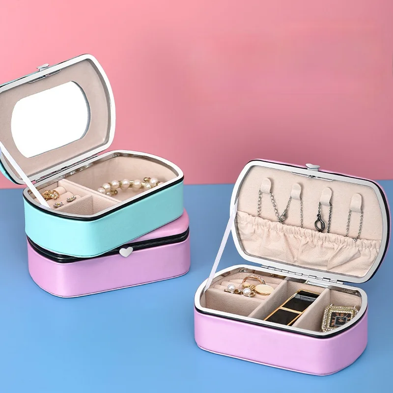 Simple Jewelry Box Faux PU Leather Earrings Necklace Bracelet Storage European Style Portable Travel Jewellery Organizer
Simple Jewelry Box Faux PU Leather Earrings Necklace Bracelet Storage European Style Portable Travel Jewellery Organizer