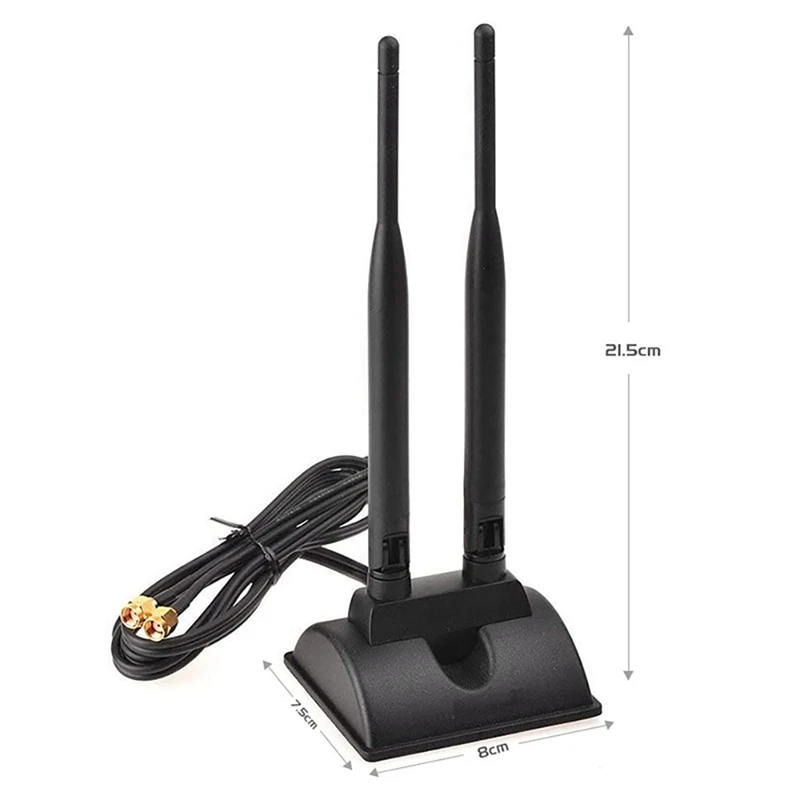 2.4G/5G Dual-Band Antenna with 6.5Ft Extension Cable 6DB Magnetic Base Wireless Network Card WIFI SMA Antenna
2.4G/5G Dual-Band Antenna with 6.5Ft Extension Cable 6DB Magnetic Base Wireless Network Card WIFI SMA Antenna