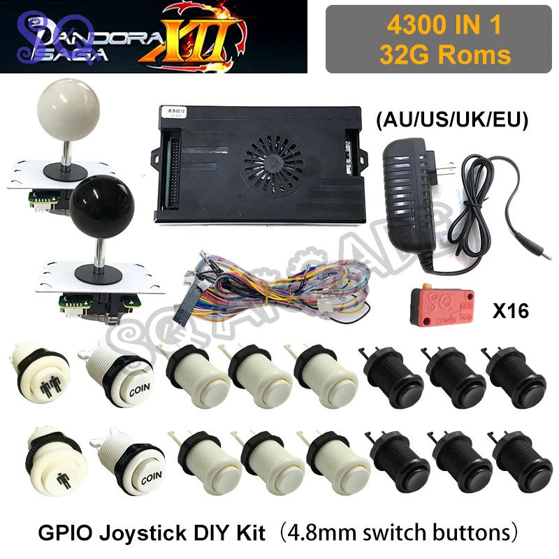 2021 New Pandora Saga 12 4300 in 1 DIY Kit 2 Playes Arcade Game Cabinet Way Joystick Switch Type Push Button With Tutorial 
2021 New Pandora Saga 12 4300 in 1 DIY Kit 2 Playes Arcade Game Cabinet Way Joystick Switch Type Push Button With Tutorial