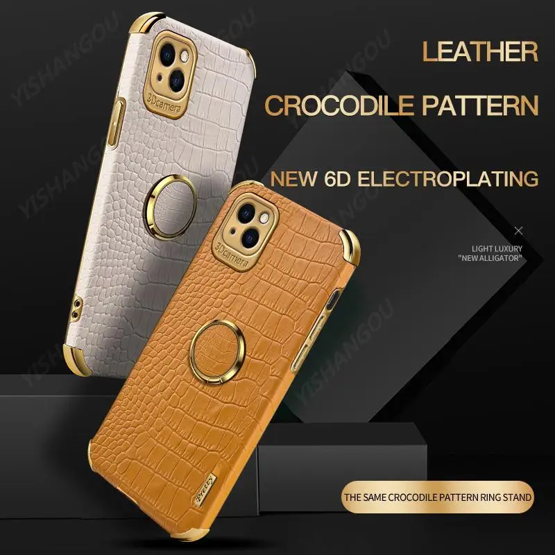 Роскошный кольцевой держатель ударопрочный чехол для iPhone 13 11 12 Pro XS Max mini XR X SE 2 7 8 6
