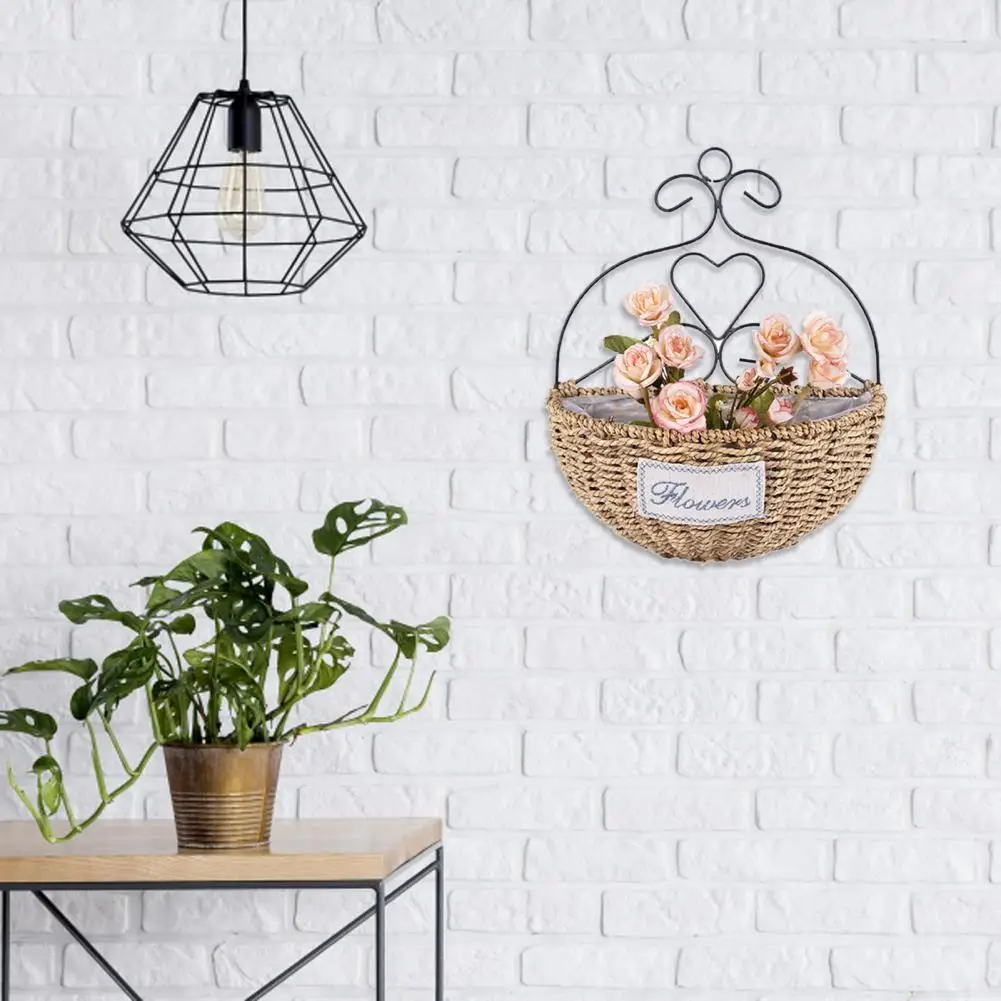 Garden Wall-mounted Flower Basket Large Size Handmade Basket Birds Basket Wicker Pot Nest Rustic Rattan Flowerpot
Garden Wall-mounted Flower Basket Large Size Handmade Basket Birds Basket Wicker Pot Nest Rustic Rattan Flowerpot