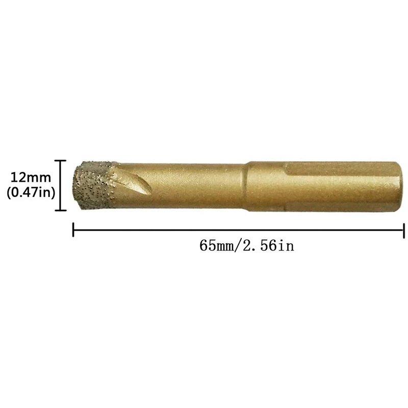 3 PCS Diamond Drill Bits 12mm 1/2 Inch Ceramic Diamond Hole Saw Set for Ceramic Tile Porcelain Marble Granite Stone
3 PCS Diamond Drill Bits 12mm 1/2 Inch Ceramic Diamond Hole Saw Set for Ceramic Tile Porcelain Marble Granite Stone