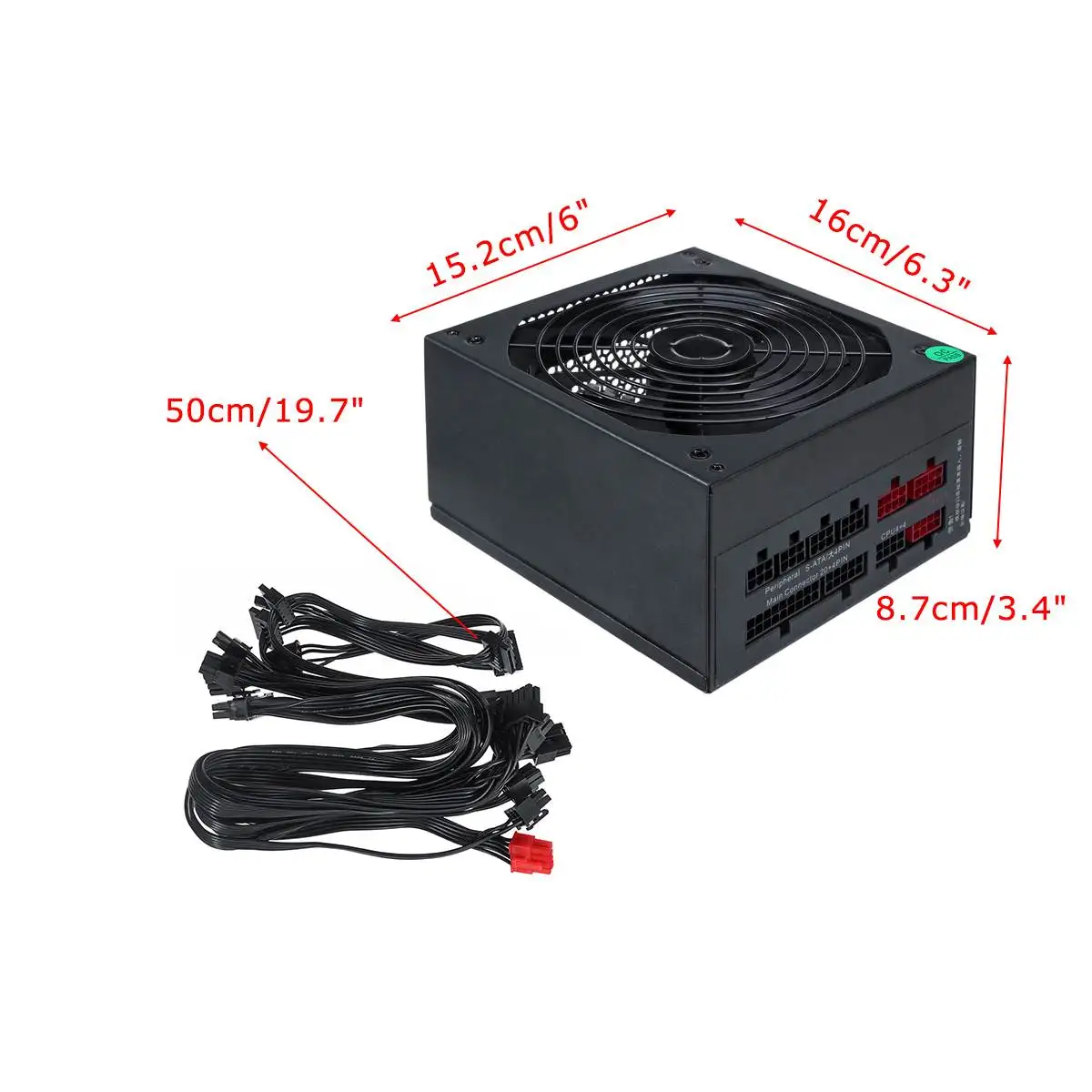 750W PSU ATX 12V Gaming PC Power Supply 24Pin / PCI /SATA /ATX 750 Walt 14CM Fan New Gaming Computer Power Supply
750W PSU ATX 12V Gaming PC Power Supply 24Pin / PCI /SATA /ATX 750 Walt 14CM Fan New Gaming Computer Power Supply