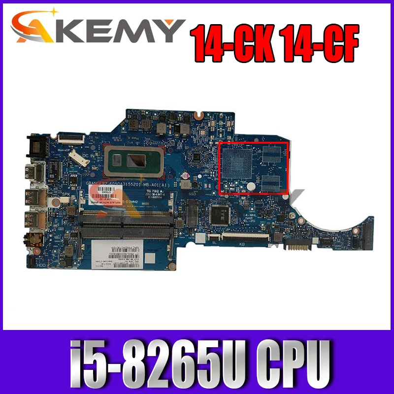 Материнская плата Akemy 6050A3155201 с/i5-8265U для ноутбука HP Pavilion 14-CK 14-CF 14-CR 14S-CF 14S-CR
Материнская плата Akemy 6050A3155201 с/i5-8265U для ноутбука HP Pavilion 14-CK 14-CF 14-CR 14S-CF 14S-CR