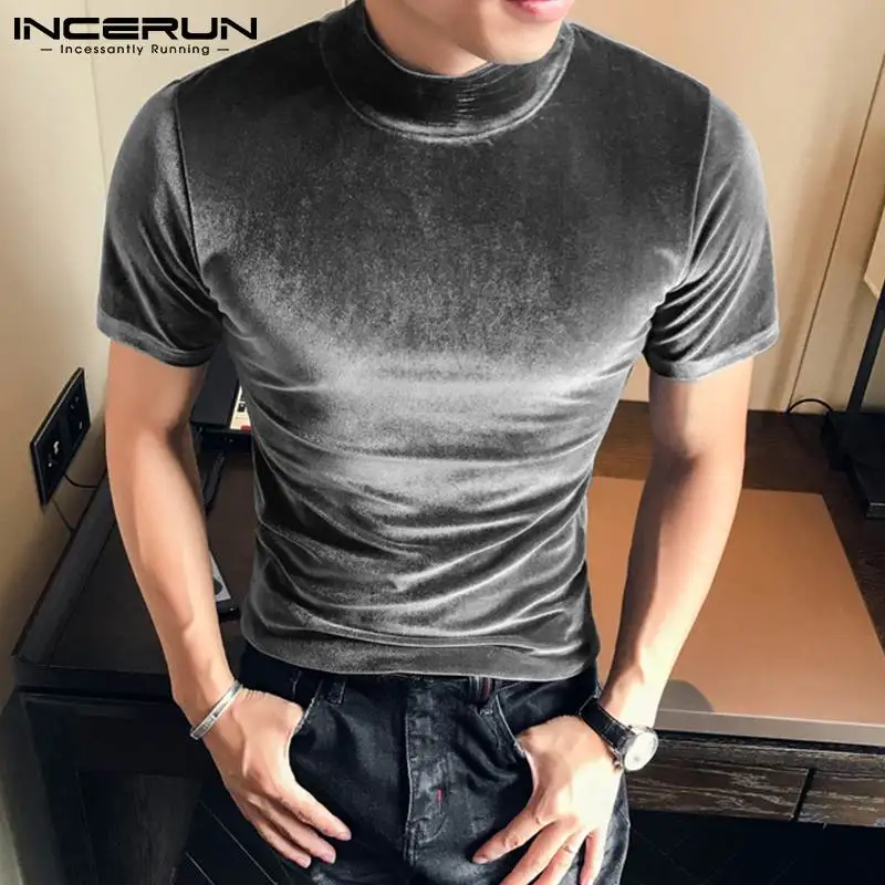 Fashion Casual Men's Solid All-match Camiseta Hot Sale Stylish Male Suede Light Short-sleeved T-shirts S-5XL INCERUN Tops 2022
Fashion Casual Men's Solid All-match Camiseta Hot Sale Stylish Male Suede Light Short-sleeved T-shirts S-5XL INCERUN Tops 2022