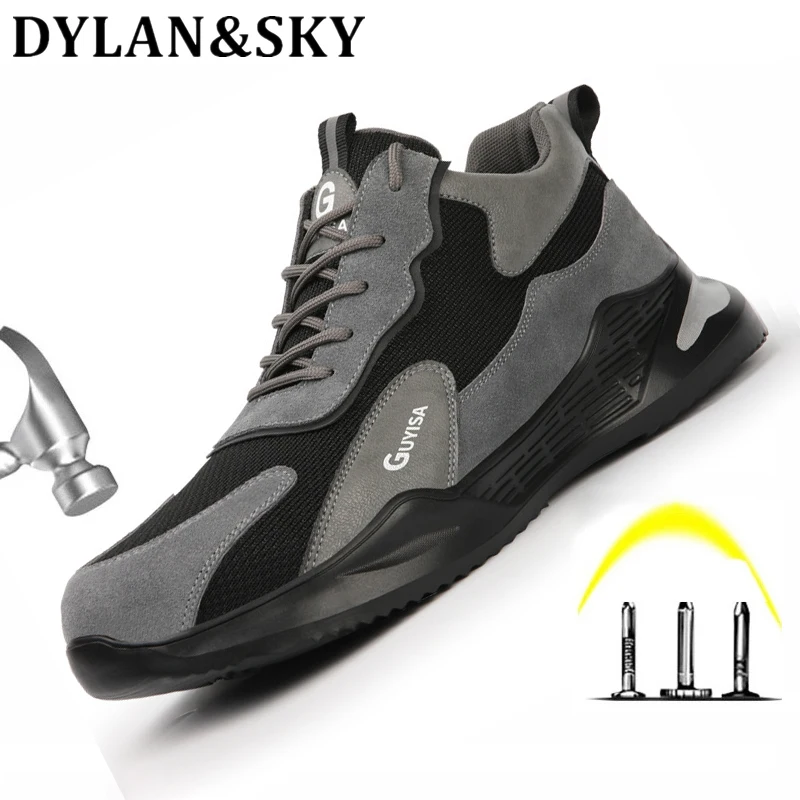 Men's New Anti Smashing Steel Toe Cap Protective Work & Safety Shoes Men Puncture Proof Indestructible Work Safety Boots Shoes 
Men's New Anti Smashing Steel Toe Cap Protective Work & Safety Shoes Men Puncture Proof Indestructible Work Safety Boots Shoes