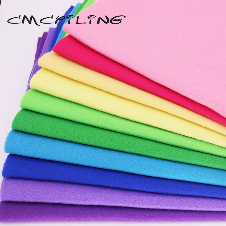 Лот CMCYILING 10 шт./лот Лоскутная мягкая войлочная ткань для рукоделия сделай сам