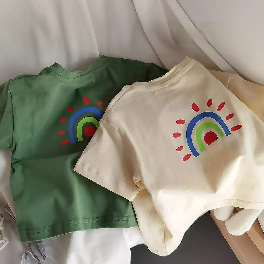 Cotton Girl T-Shirts Summer New Korean Short-Sleeved Cartoon Printed O-Neck Loose Children Tops Tees Boys Clothes
Cotton Girl T-Shirts Summer New Korean Short-Sleeved Cartoon Printed O-Neck Loose Children Tops Tees Boys Clothes