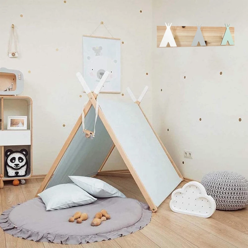 2 Pcs Cute Wooden Tent Hook Rail for Kids Room,Solid Wood Hanger Hook for Room Wall Decoration
2 Pcs Cute Wooden Tent Hook Rail for Kids Room,Solid Wood Hanger Hook for Room Wall Decoration