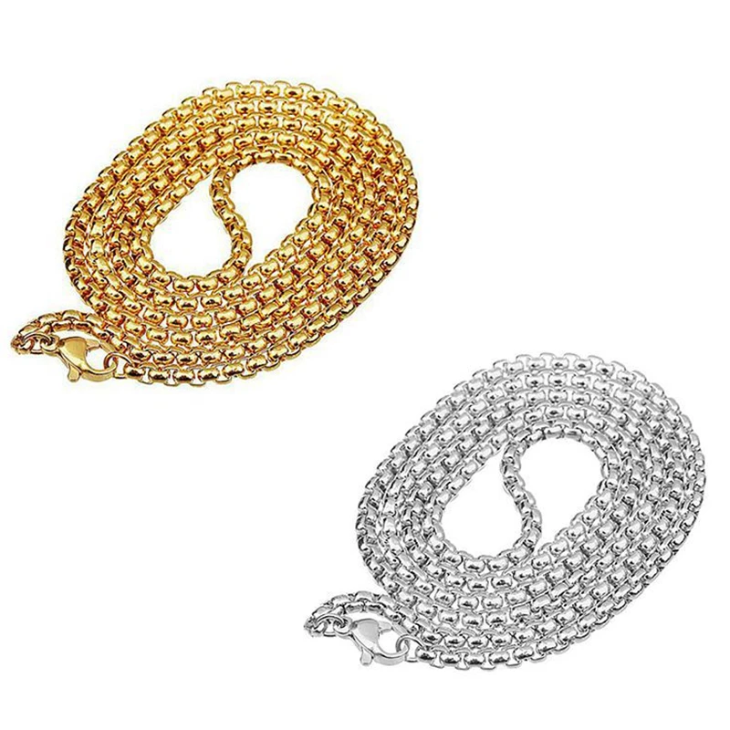 UJBOX 2mm, 2.5, 3mm Stainless Steel Gold/Silver Color Black Pearl chain Wholesale
UJBOX 2mm, 2.5, 3mm Stainless Steel Gold/Silver Color Black Pearl chain Wholesale
