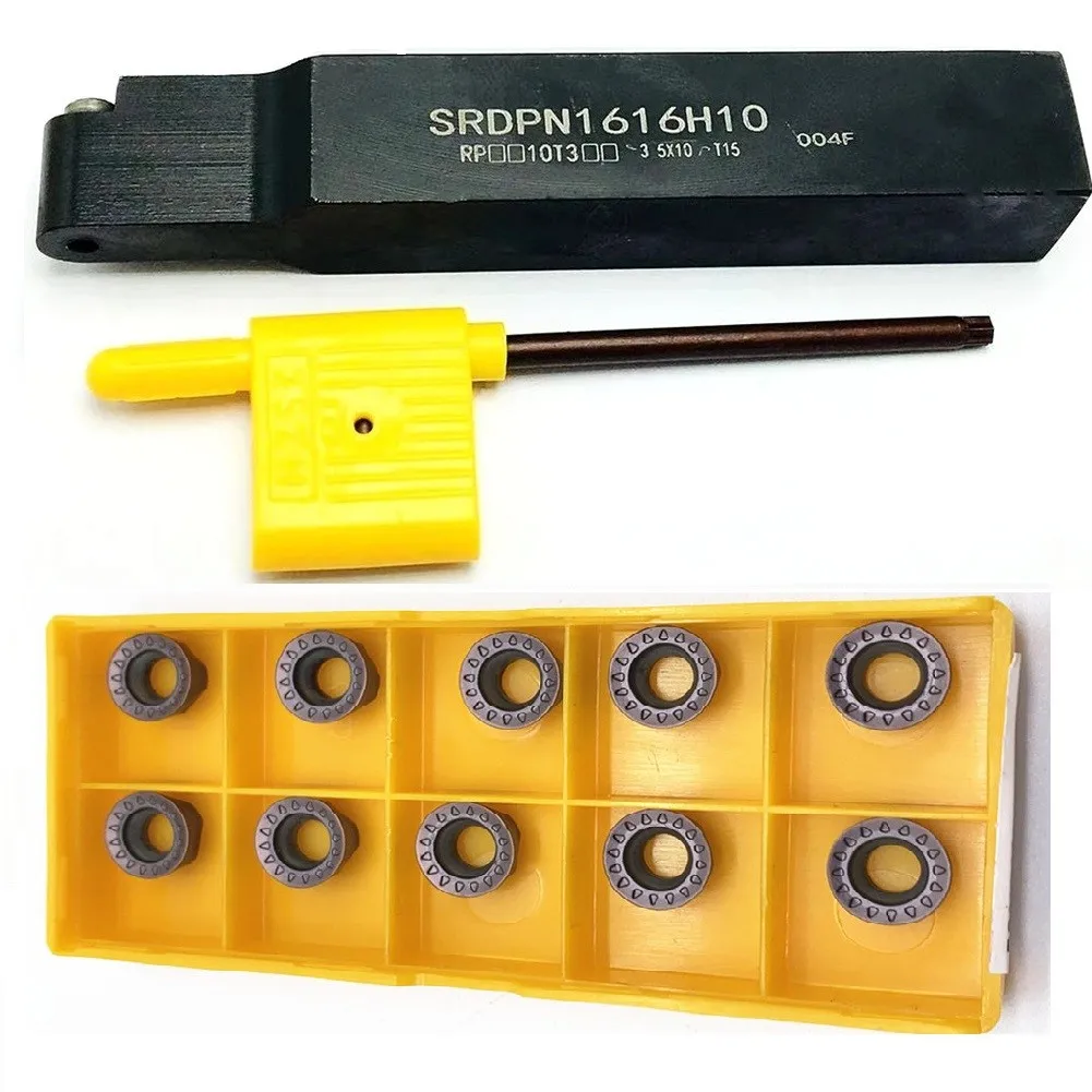 SRDPN1616H10 Turning Tool Holder RPMT10T3MOE VP15TF Blade Wrench Turning Insert CNC Metal Mechanical Lathe Machine Tool Woodwork
SRDPN1616H10 Turning Tool Holder RPMT10T3MOE VP15TF Blade Wrench Turning Insert CNC Metal Mechanical Lathe Machine Tool Woodwork