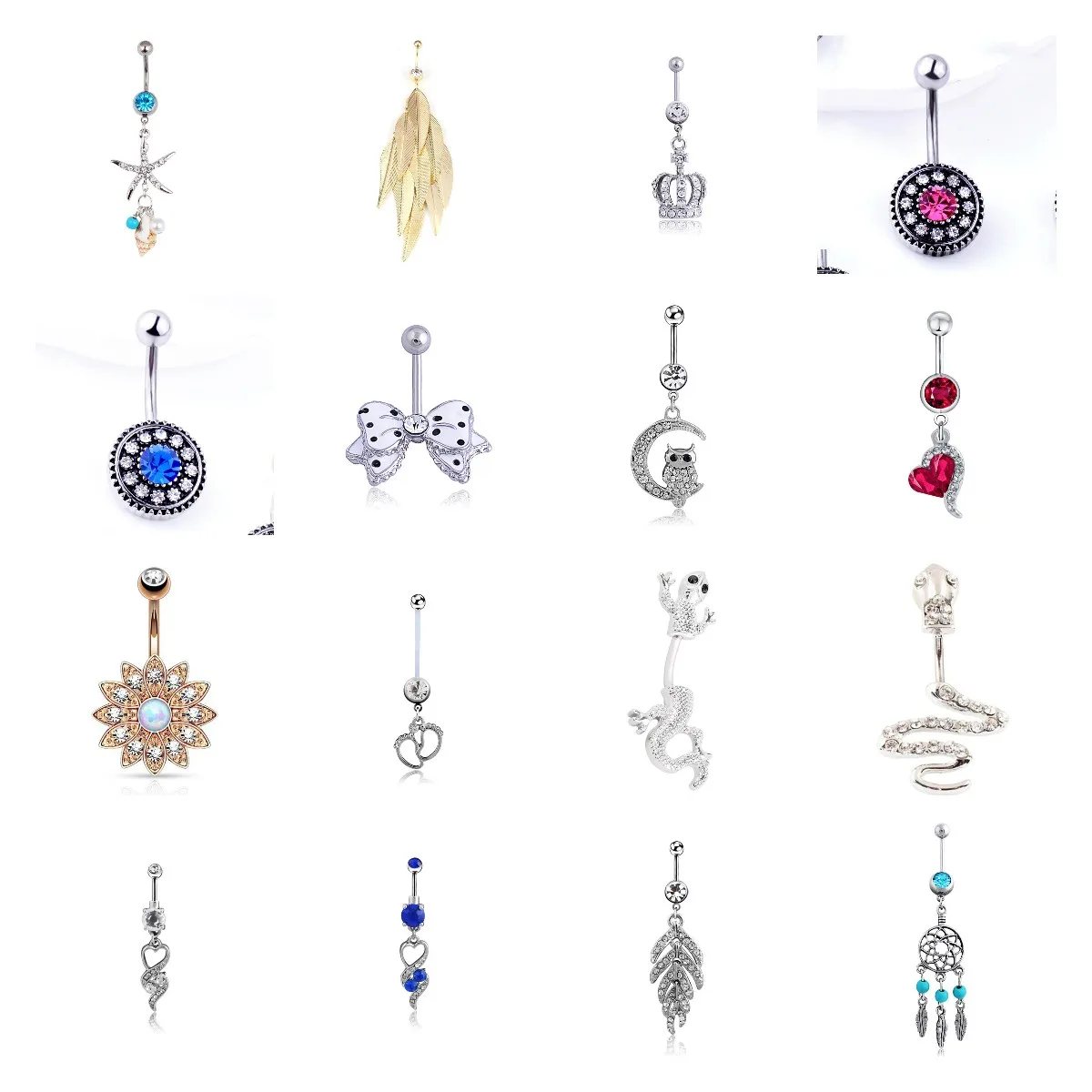 Surgical Steel Lotus Flower Belly Button Piercing Set Butterfly Crystal Belly Ring Bulk Sexy Navel Piercing Set Belly Ring Lot
Surgical Steel Lotus Flower Belly Button Piercing Set Butterfly Crystal Belly Ring Bulk Sexy Navel Piercing Set Belly Ring Lot