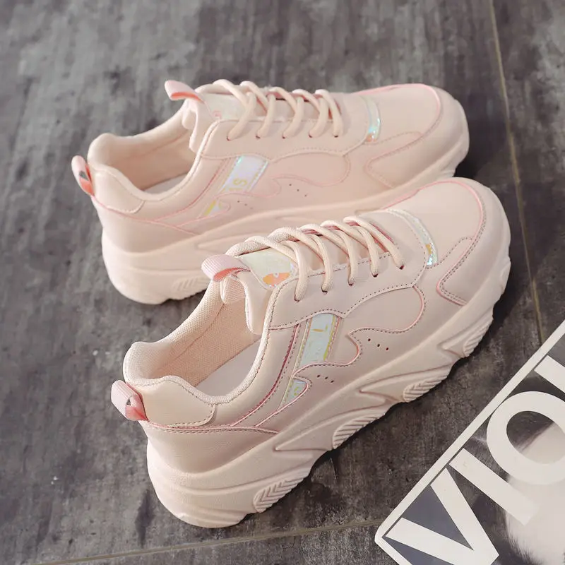 Women Sneakers New Versatile Women's Shoes Low-top Casual Sports Shoe Fashion Solid Color Vulcanized Platform Shoes
Women Sneakers New Versatile Women's Shoes Low-top Casual Sports Shoe Fashion Solid Color Vulcanized Platform Shoes