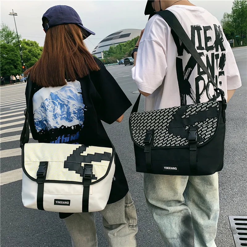 Messenger bag couple luminous coating causal outdoor easy travelling individuation single -shoulder bag cyber style big size
Messenger bag couple luminous coating causal outdoor easy travelling individuation single -shoulder bag cyber style big size