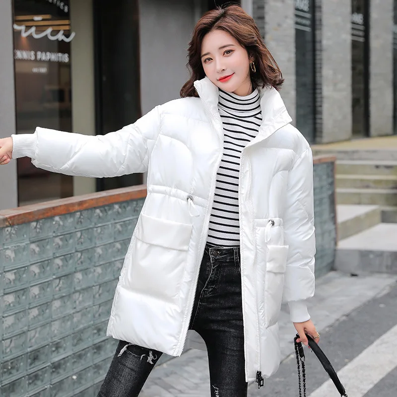 Women's Clothing Casual Cotton Clothes Women Loose Mid-length Bright Leather Down Coat Winter Ins Bread Coat Jacket Trend
Women's Clothing Casual Cotton Clothes Women Loose Mid-length Bright Leather Down Coat Winter Ins Bread Coat Jacket Trend