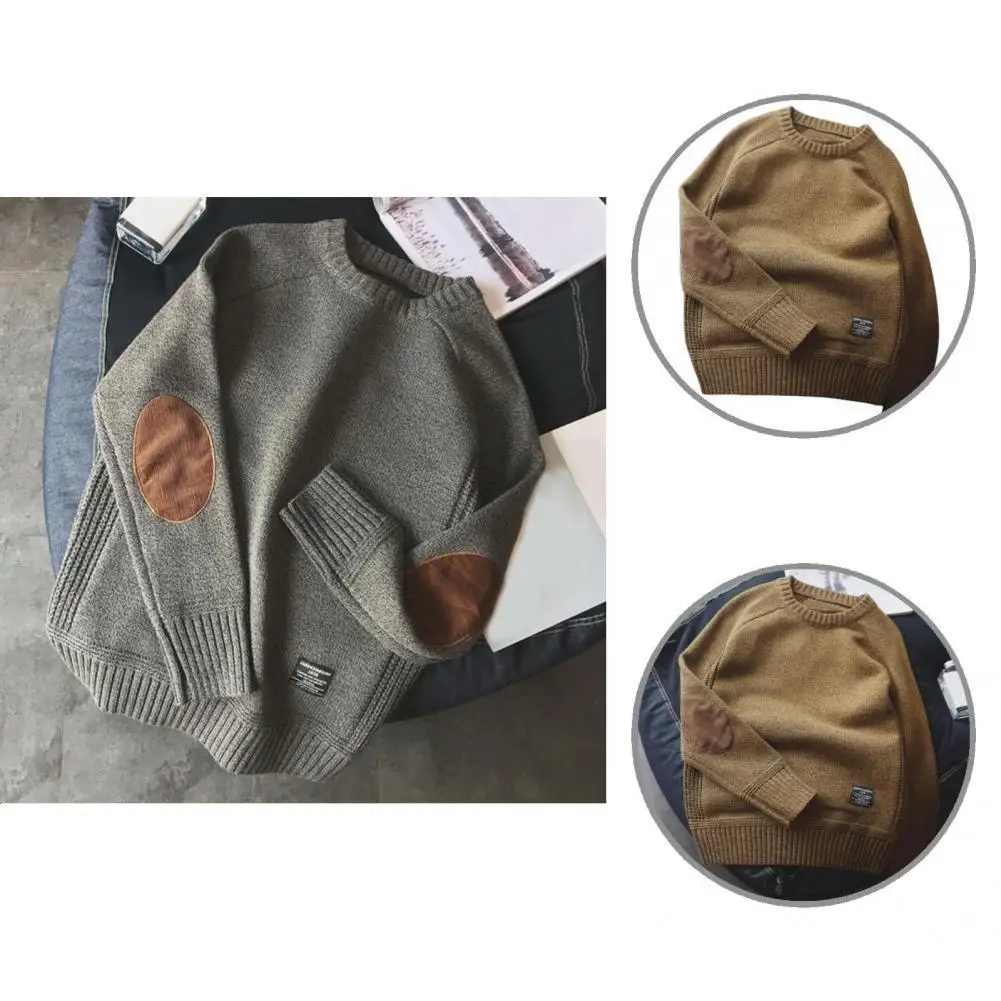 Men Sweater Long Sleeve Men Clothing Loose Crewneck Patchwork Sleeve Winter Sweater Male Sweater for Daily Wear
Men Sweater Long Sleeve Men Clothing Loose Crewneck Patchwork Sleeve Winter Sweater Male Sweater for Daily Wear
