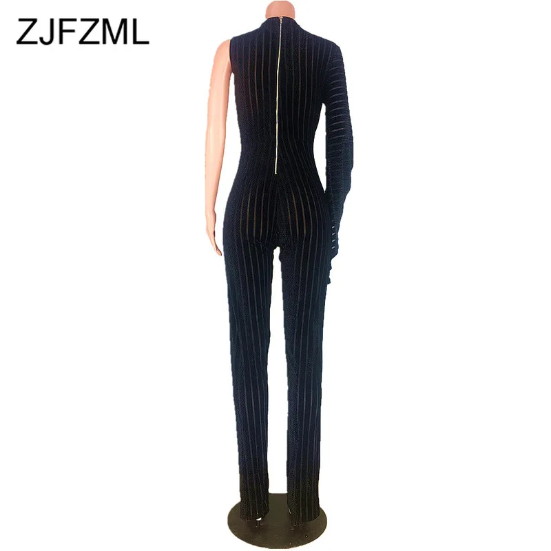 One Shoulder Sexy Wide Leg Jumpsuits for Women Backless Solid Loose Overalls Female Flare Sleeve Transparent Clubwear Rompers
One Shoulder Sexy Wide Leg Jumpsuits for Women Backless Solid Loose Overalls Female Flare Sleeve Transparent Clubwear Rompers
