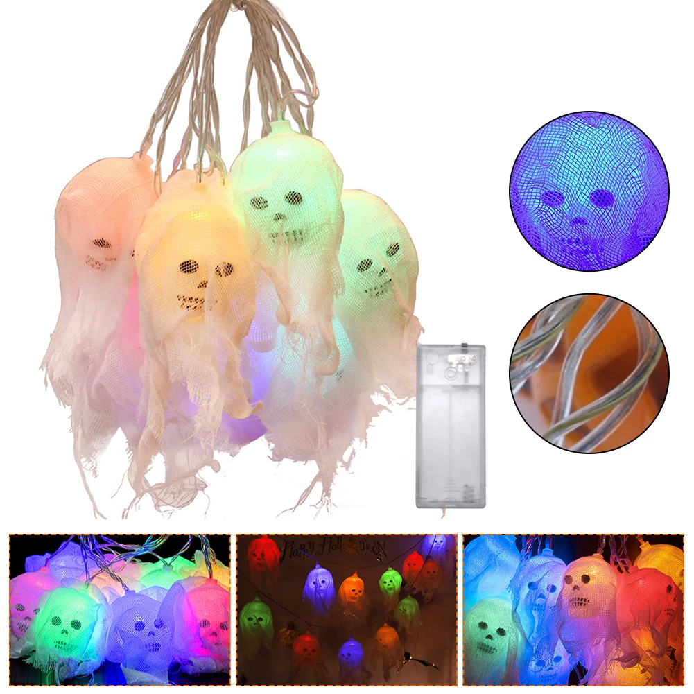 Halloween Decoration Skull String Lights LED Ghost Skeleton Lights Garden Decorative Spooky Skull Colorful Hanging Light String
Halloween Decoration Skull String Lights LED Ghost Skeleton Lights Garden Decorative Spooky Skull Colorful Hanging Light String
