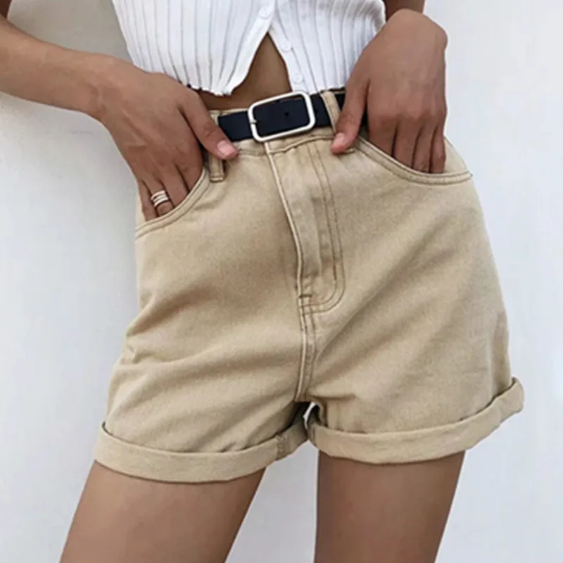 2021 Women Vintage Summer Denim Shorts With Belt Zipper Pockets Female Retro Casual Shorts Pantalones
2021 Women Vintage Summer Denim Shorts With Belt Zipper Pockets Female Retro Casual Shorts Pantalones