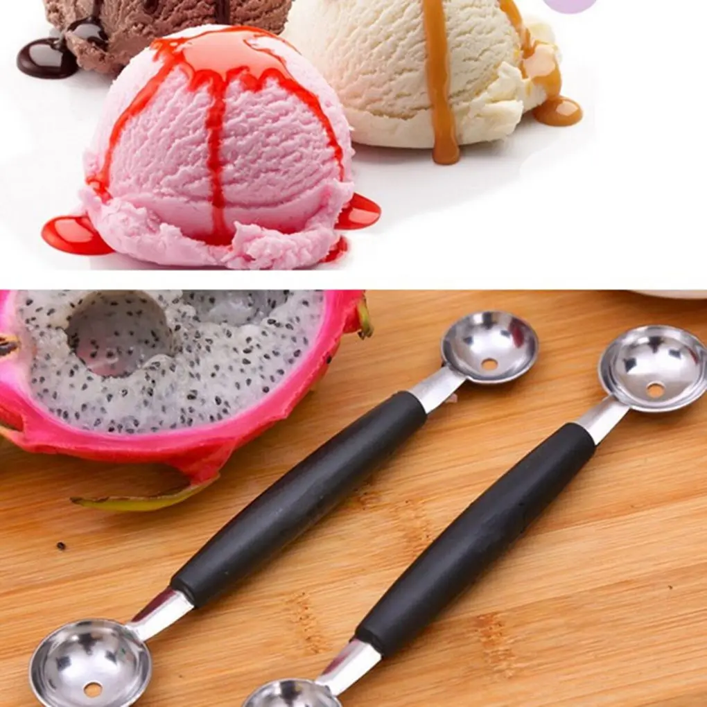 Double Head Ice Cream Fruit Scoop Spoon Stainless Steel Baller Melon Scooper Kitchen Gadgets
Double Head Ice Cream Fruit Scoop Spoon Stainless Steel Baller Melon Scooper Kitchen Gadgets