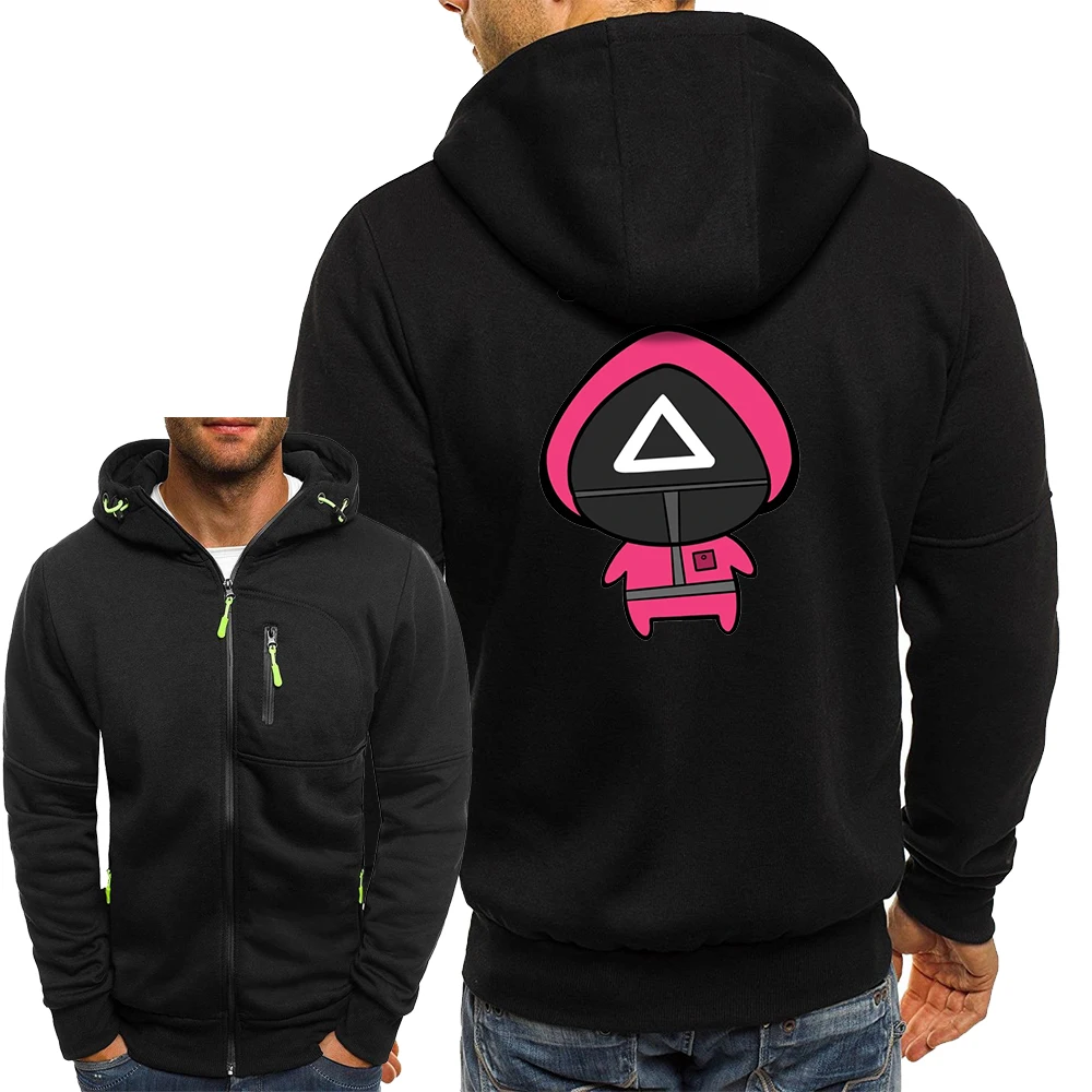 Kawaii Squid Game Graphic Outerwear Mens Casual Zip Loose Jackets Hot Korean TV Series Men Hooded Coat Hip Hop Cool Sweatshirt
Kawaii Squid Game Graphic Outerwear Mens Casual Zip Loose Jackets Hot Korean TV Series Men Hooded Coat Hip Hop Cool Sweatshirt