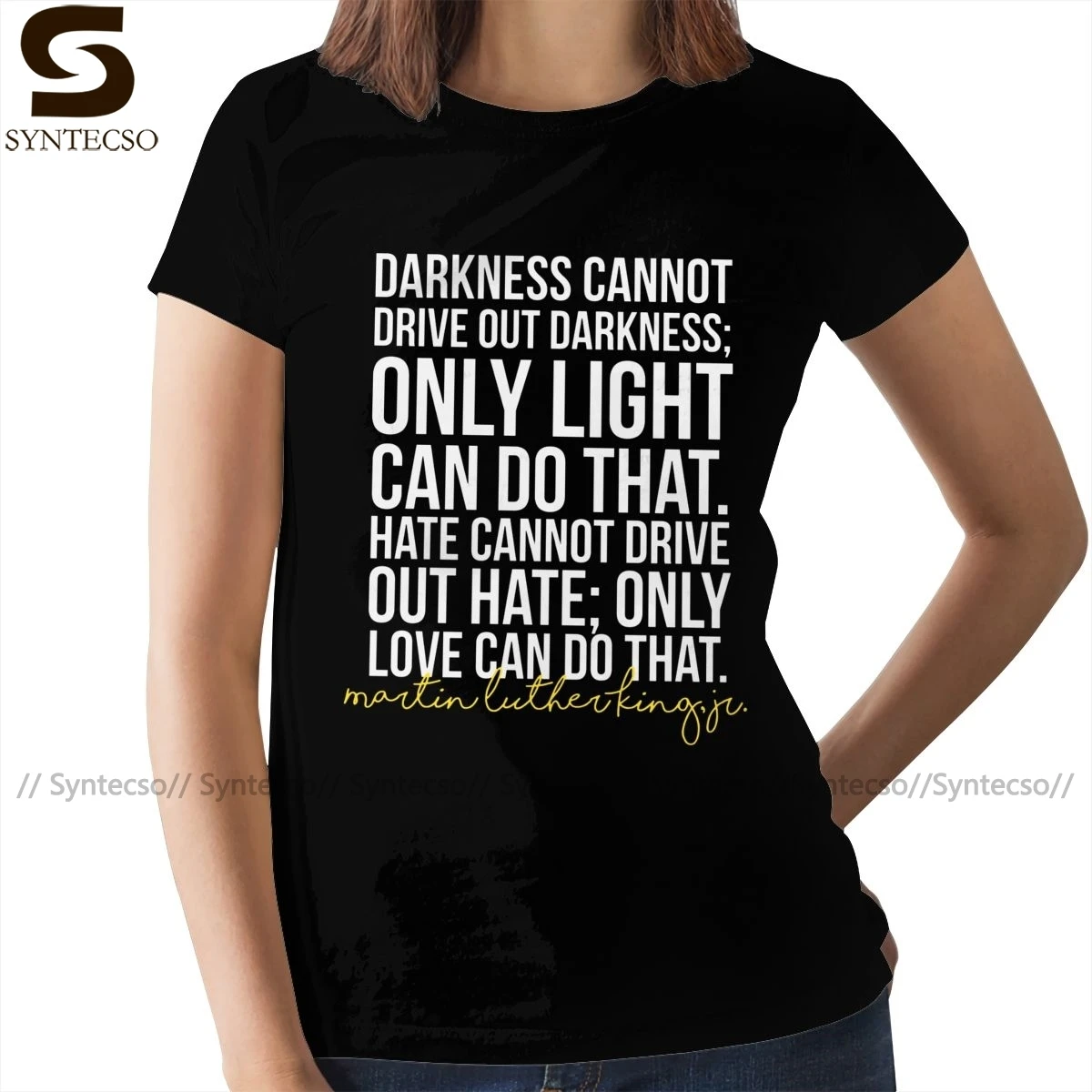 Hate And Love T-Shirt Darkness Cannot Drive Out Darkness T Shirt Short-Sleeve Black Women tshirt Ladies Tee Shirt
Hate And Love T-Shirt Darkness Cannot Drive Out Darkness T Shirt Short-Sleeve Black Women tshirt Ladies Tee Shirt