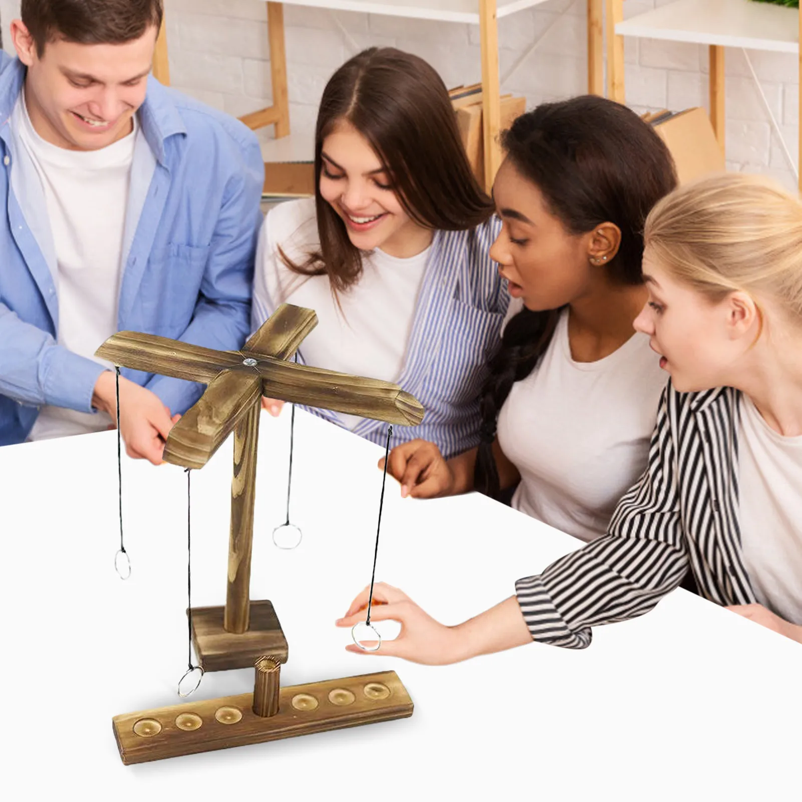 Handmade Wooden Ring Toss Game Rings Throwing Hooks Fast-paced 4 People Interactive Game For Bars Home Party Puzzle Games Toys
Handmade Wooden Ring Toss Game Rings Throwing Hooks Fast-paced 4 People Interactive Game For Bars Home Party Puzzle Games Toys