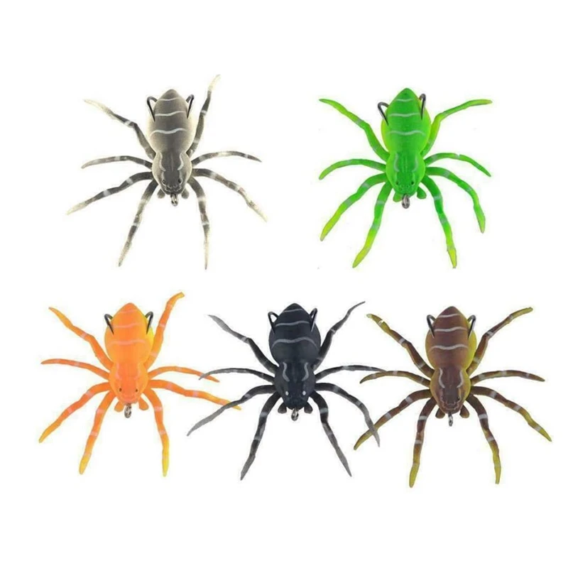 5 Pcs Fishing Lures,3D Eyes Soft Fishing Lure Single Hook Baits Artificial Bait Realistic Spider Soft Bait Fishing Bait
5 Pcs Fishing Lures,3D Eyes Soft Fishing Lure Single Hook Baits Artificial Bait Realistic Spider Soft Bait Fishing Bait