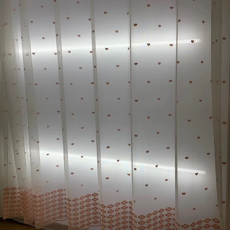 3D Pink Heart Modern Children Cartoon Tulle Curtains For Girls Bedroom Sheer Curtain Finished For Living Room Custom Panel 
3D Pink Heart Modern Children Cartoon Tulle Curtains For Girls Bedroom Sheer Curtain Finished For Living Room Custom Panel