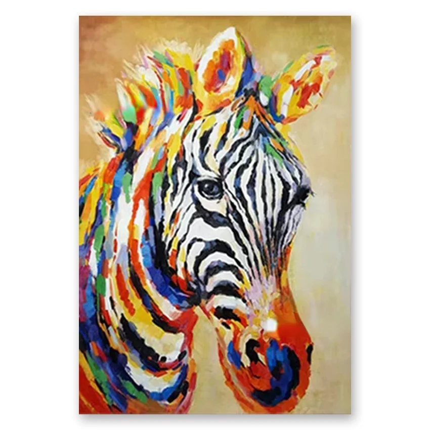 No Framed Hand Painted Hand-Painted Zebra Picture Wall Decor Art Modern Abstract Animal Oil Painting On Canvas Textured Wall Art
No Framed Hand Painted Hand-Painted Zebra Picture Wall Decor Art Modern Abstract Animal Oil Painting On Canvas Textured Wall Art