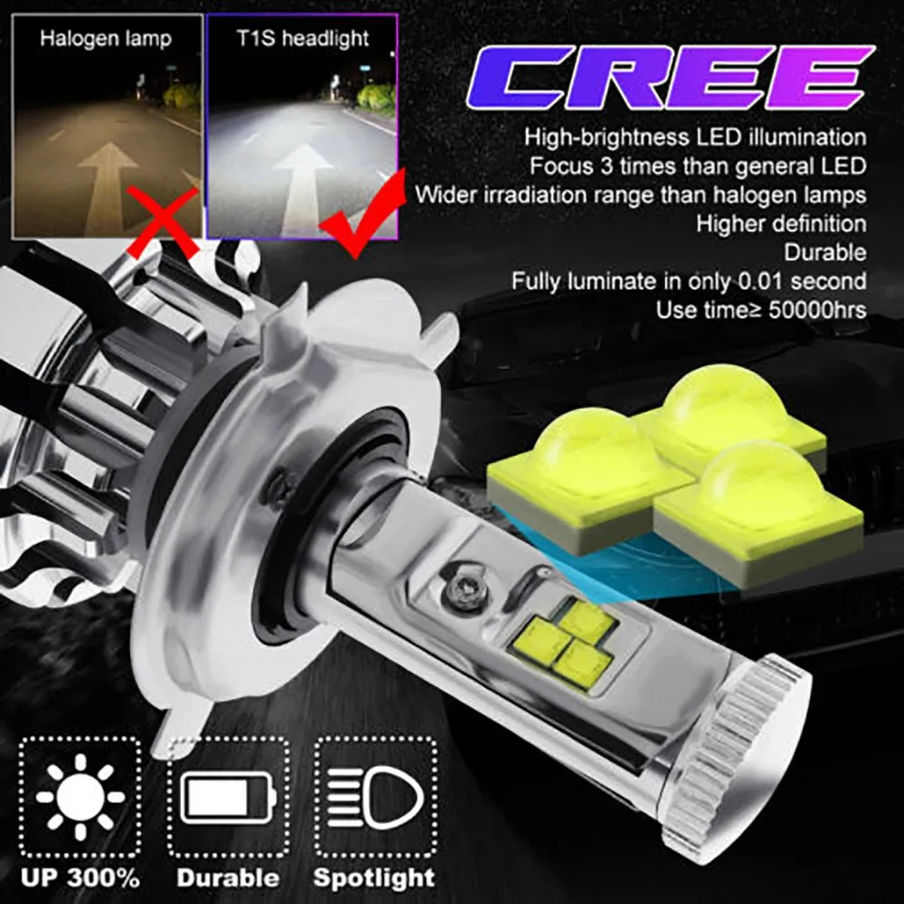 High Power Headlight Bulbs White Wider Irradiation Range 16000LM 70W Aviation Aluminum 6063
High Power Headlight Bulbs White Wider Irradiation Range 16000LM 70W Aviation Aluminum 6063