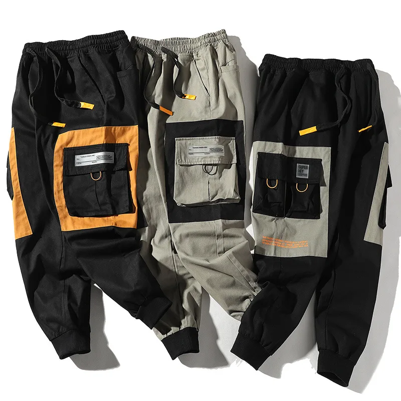 2021 Hip Hop Men Multi-pocket Elastic Waist Design Harem Pant Street Punk Hip Hop Casual Trousers Joggers Male Cargo Pants
2021 Hip Hop Men Multi-pocket Elastic Waist Design Harem Pant Street Punk Hip Hop Casual Trousers Joggers Male Cargo Pants