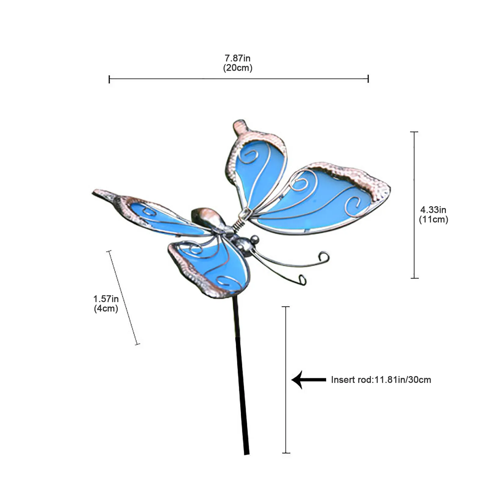 Wrought Iron Butterfly Plug-in Gardening Ground Inserting Garden Courtyard Festive Atmosphere Decorations Home Room Decor Gift
Wrought Iron Butterfly Plug-in Gardening Ground Inserting Garden Courtyard Festive Atmosphere Decorations Home Room Decor Gift