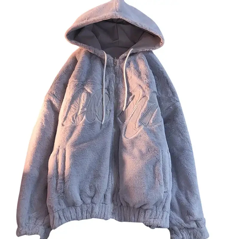 Jacket coat retro size sweet street long-sleeved zippered park clothes y2k pocket loose plus velvet letter printed scarf suit
Jacket coat retro size sweet street long-sleeved zippered park clothes y2k pocket loose plus velvet letter printed scarf suit