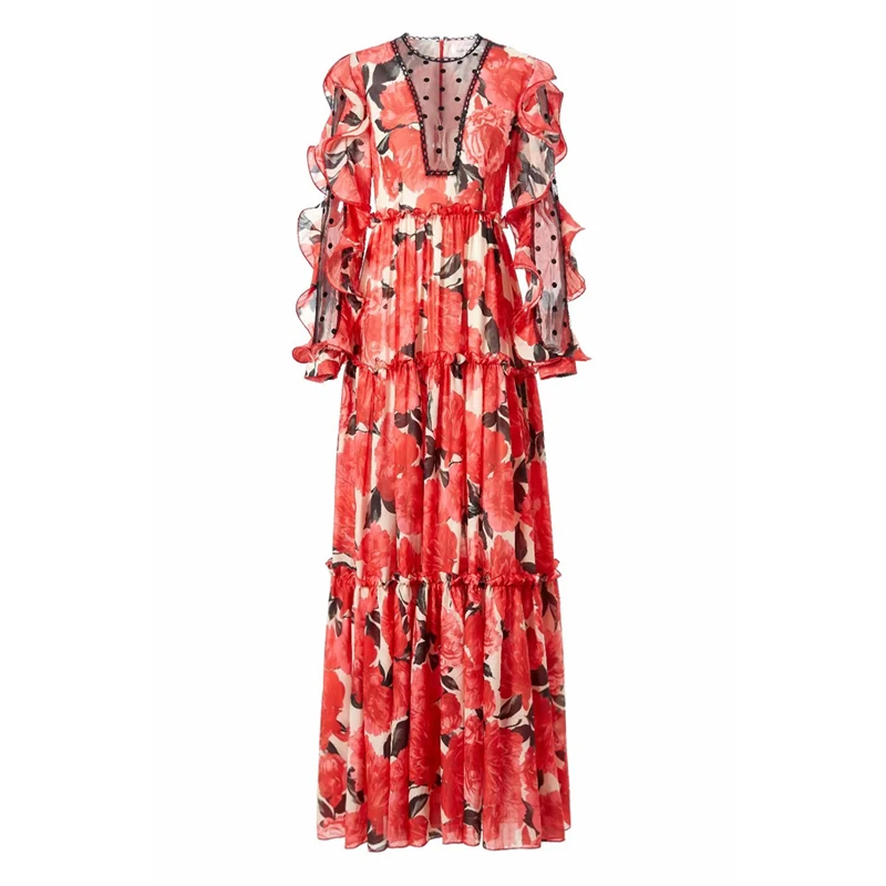 New fashion dress sexy V neck waist shows thin and high temperament
New fashion dress sexy V neck waist shows thin and high temperament