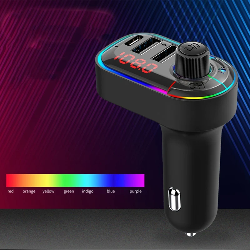 2 USB Ports with Ambience Lamp Car Bluetooth MP3 Transmitter Wireless Hands Free o Receiver Car Charger
2 USB Ports with Ambience Lamp Car Bluetooth MP3 Transmitter Wireless Hands Free o Receiver Car Charger