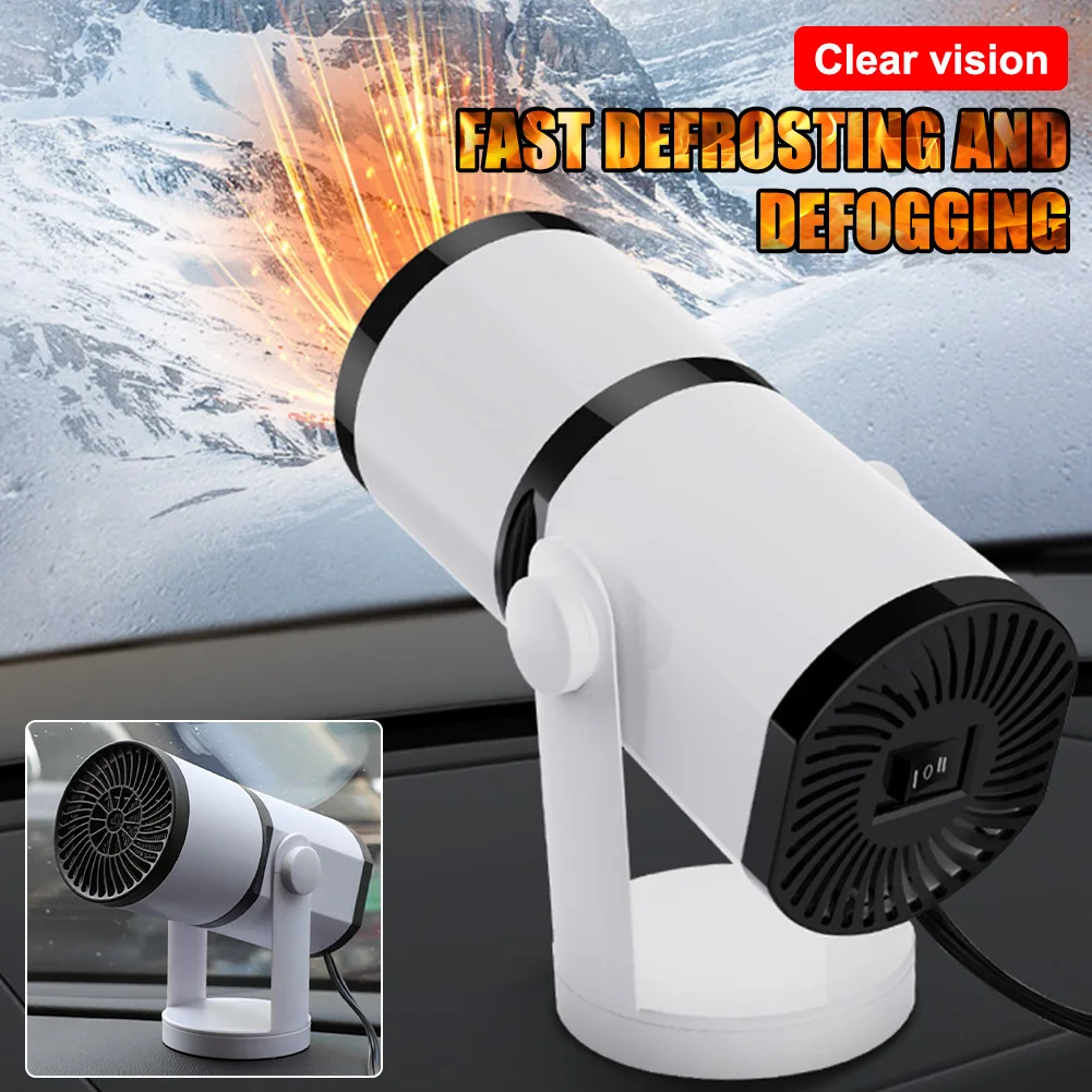 Car Heater 12V/24V Portable 360 Degree Adjustable Electric Heating Fan 2 Modes Glass Windshield Defogging Defroster Accessories
Car Heater 12V/24V Portable 360 Degree Adjustable Electric Heating Fan 2 Modes Glass Windshield Defogging Defroster Accessories